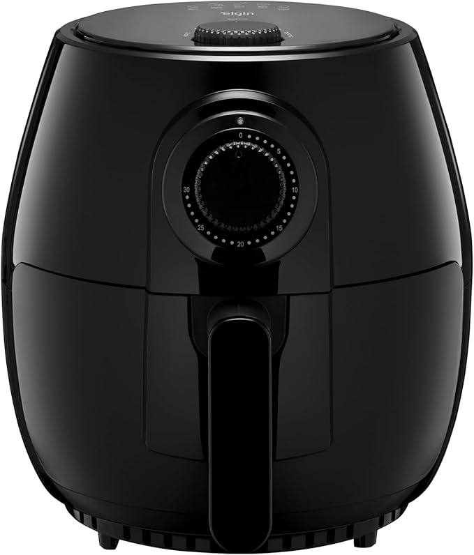 Fritadeira Elétrica Quick Fryer Elgin 4 Litros Preta com cesta removível Airfryer - Elegante