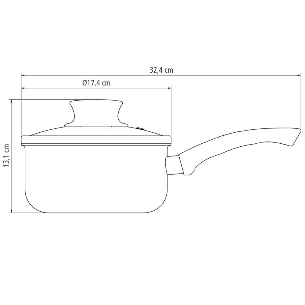 Conjunto de Panelas 7 Peças Tramontina Paris com Antiaderente Starflon Max e Tampas de Vidro com Saída de Vapor Cereja - Alta Performance
