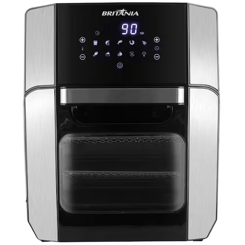 Fritadeira Elétrica sem Óleo Air Fry Britânia Oven BFR2100P 12L Preta - Elegante
