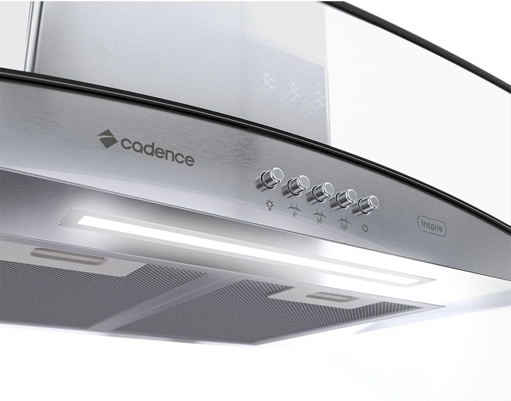 Coifa de Parede Cadence Inspire 90 cm Vidro Curvo CFA395 - Premium