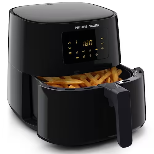Fritadeira Elétrica Sem Óleo Air Fryer Philips Walita RI9270 XL 6 2L Digital – Preta - Versátil
