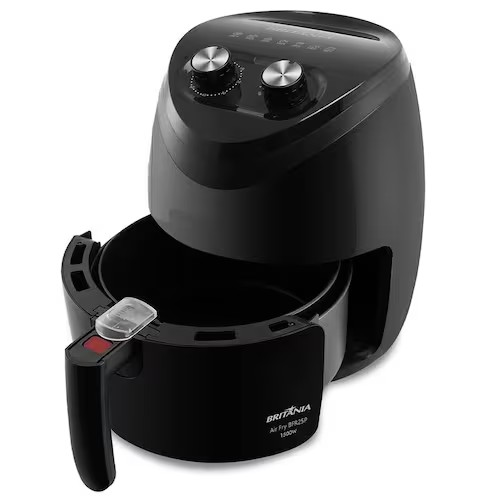 Fritadeira Elétrica Sem Óleo Air Fryer Britânia BFR25P 3 5L Preta - Premium
