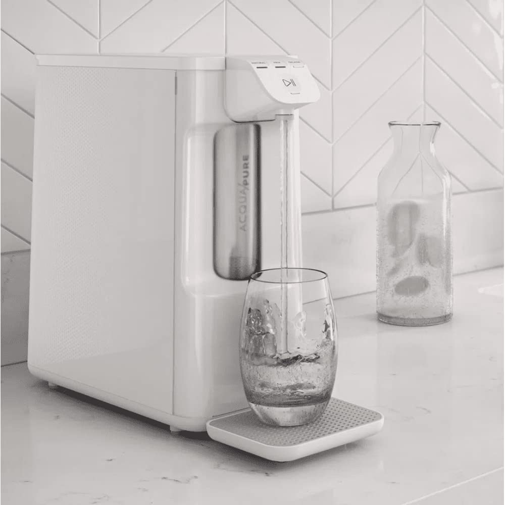 Purificador de Água Gelada Fria e Natural Elétrico Compacto Eletronico placa Electrolux Filtro refil 6 meses ou 3000l Painel Touch Bivolt Branco PE12B - Moderno