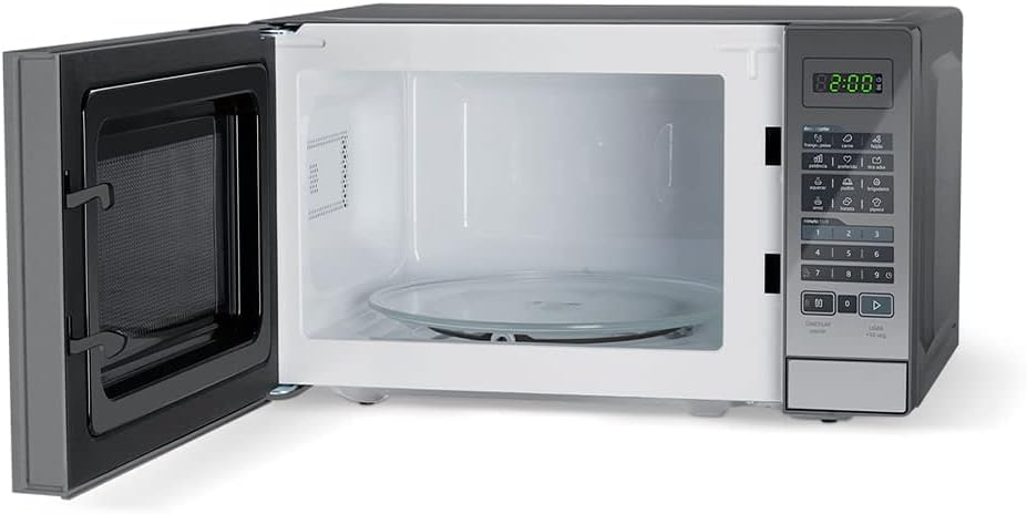 Forno Micro ondas 20L Prata Espelhado Midea 110V - Moderno