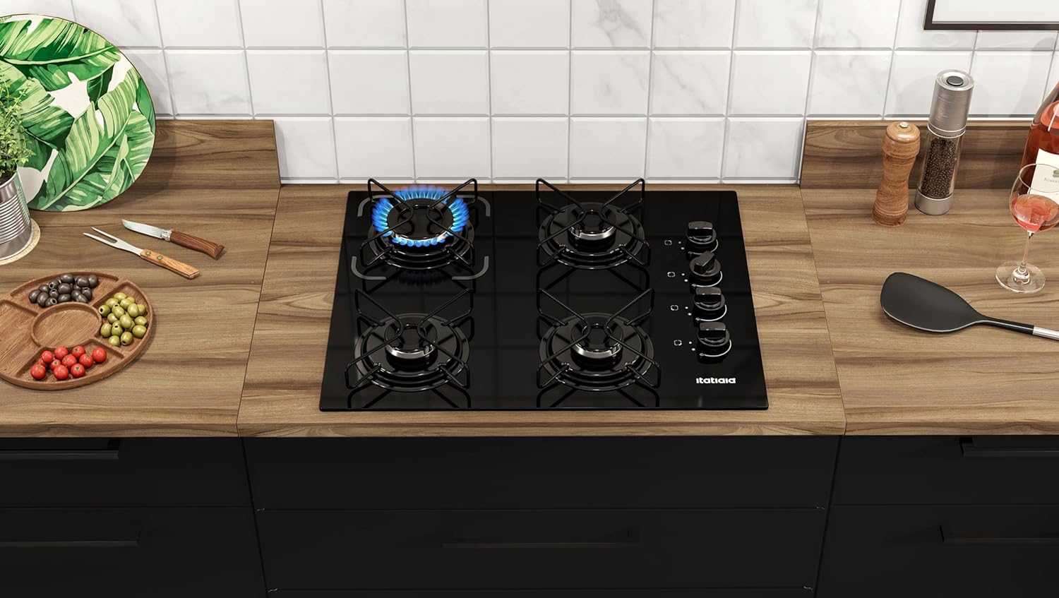 Cooktop Itatiaia ESS 4Q 127/220V PTO - Elegante