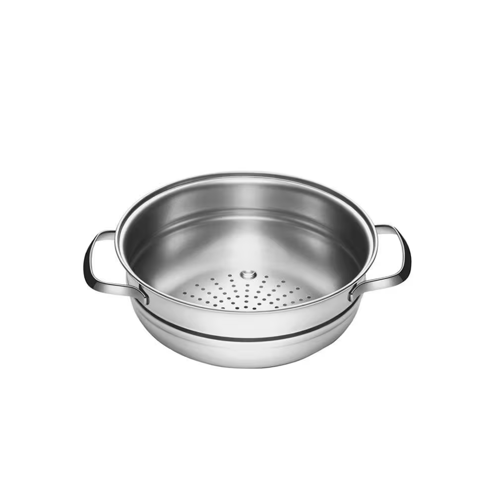 Jogo de Panelas Tramontina Aço Inox Allegra 5 Peças Fundo Triplo + Pegador de Massa - Completo