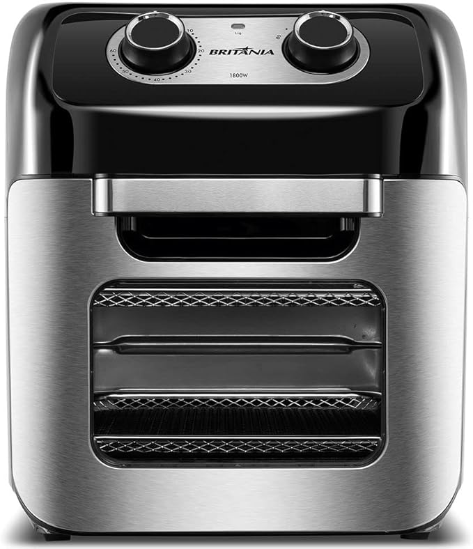 Fritadeira Air Fryer Britnia Oven 12 Litros 1800w Modelo BFR2300P - Alta Performance