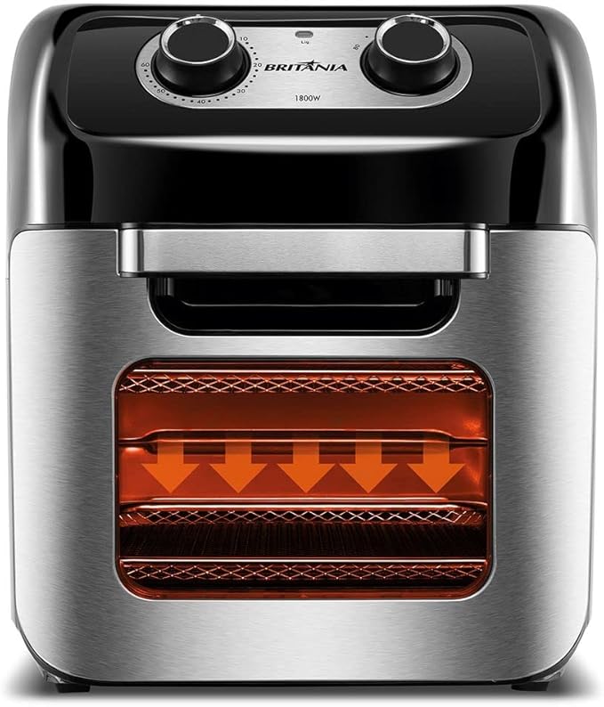 Fritadeira Air Fryer Britnia Oven 12 Litros 1800w Modelo BFR2300P - Alta Performance
