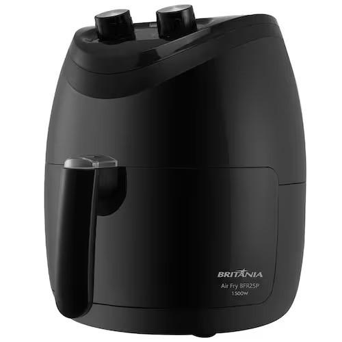 Fritadeira Elétrica Sem Óleo Air Fryer Britânia BFR25P 3 5L Preta - Premium