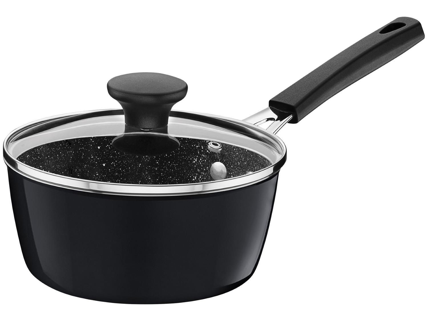 Jogo de Panelas Tramontina Glenz em Alumínio com Revestimento Interno em Starflon Crystals e Externo Esmaltado Preto 05 Peças - Alta Performance