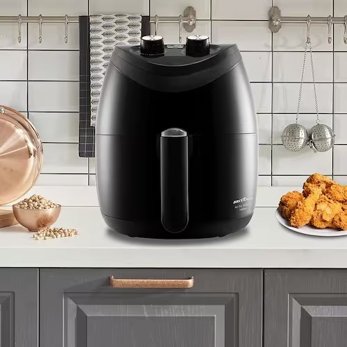 Fritadeira Elétrica Sem Óleo Air Fryer Britânia BFR25P 3 5L Preta - Premium