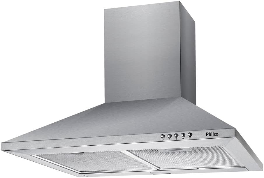 Coifa Pirâmide Philco PCO62I Inox Depurador e Exaustor - Premium
