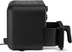 Fritadeira Sem Óleo Capacidade de 4L Midea 1400 W Aquece Em 10 60 min 80℃ a 200 ℃ Air Fryer Com Fluxo de Ar de 360° Fritadeira Eletrica Design Compacto Preto MAF400P0APK - Moderno