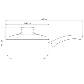 Conjunto de Panelas 7 Peças Tramontina Paris com Antiaderente Starflon Max e Tampas de Vidro com Saída de Vapor Cereja - Alta Performance