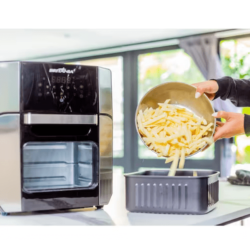 Fritadeira Elétrica sem Óleo Air Fry Britânia Oven BFR2100P 12L Preta - Elegante