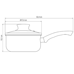 Conjunto de Panelas 7 Peças Tramontina Paris com Antiaderente Starflon Max e Tampas de Vidro com Saída de Vapor Cereja - Alta Performance