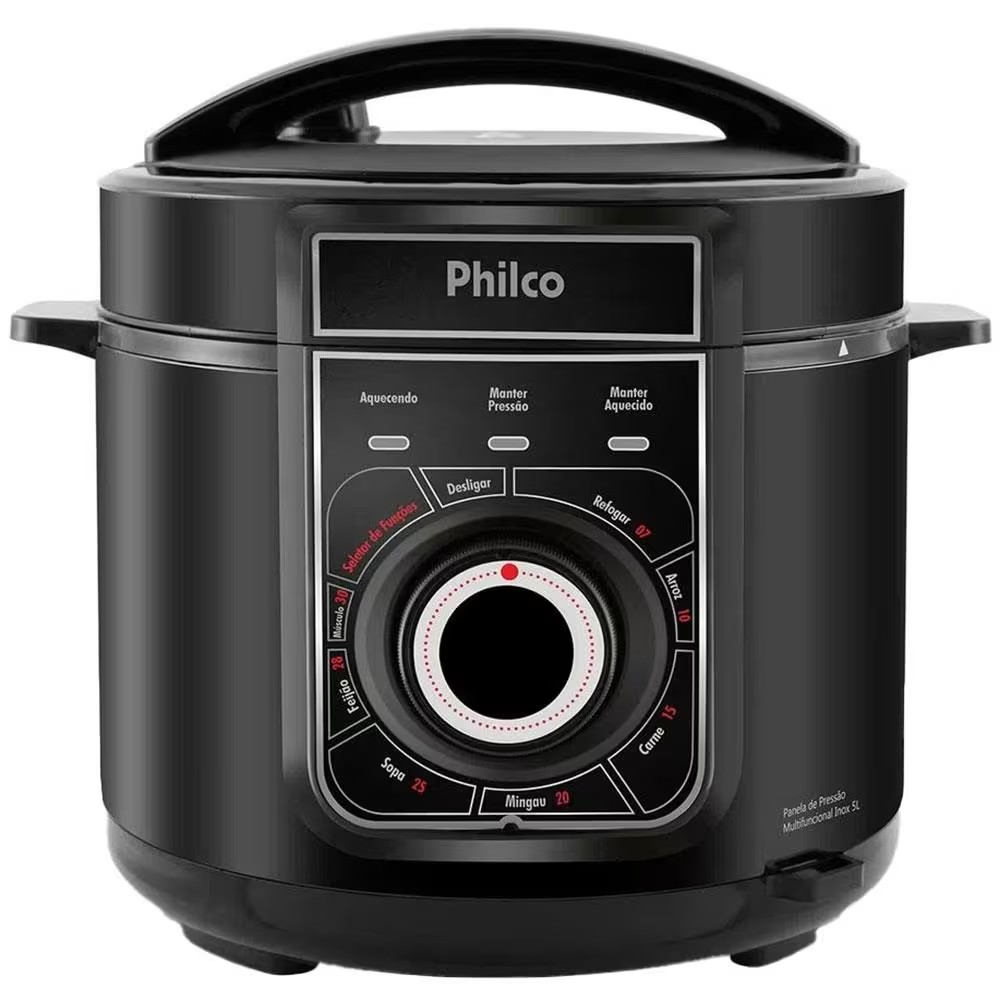 Panela Elétrica de Pressão Multifuncional Philco PPP02PI 5L – Preta - Completo