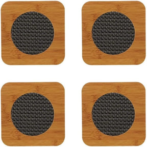 Descanso de panela 4un madeira para proteger mesas de panelas quentes e decorar - Exclusivo