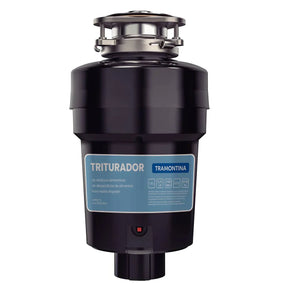 Triturador de Resíduos Alimentares Tramontina para Cubas ou Pias com Furação para Válvula de 4 1/2" com Potência de 0 75 HP 127 V - Versátil