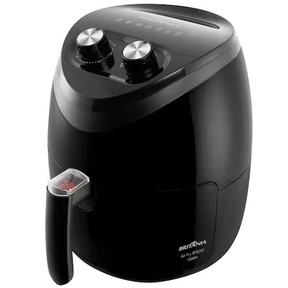 Fritadeira Elétrica Sem Óleo Air Fryer Britânia BFR25P 3 5L Preta - Premium