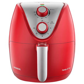 Fritadeira Elétrica Sem Óleo Air Fryer Mondial AF 32 RI 3 5L Vermelha/Inox - Alta Performance