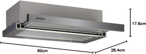 Suggar Depurador de Ar Slim de Embutir 60cm Frontal Inox DE61IX - Premium