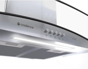 Coifa de Parede Cadence Inspire 90 cm Vidro Curvo CFA395 - Premium