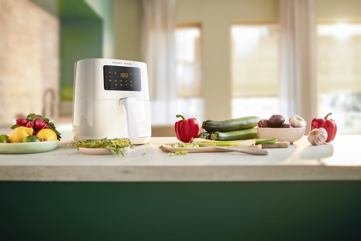 Fritadeira Airfryer Digital Philips Walita Série 3000 4 1 Litros 1400W Branco RI9252/01 - Versátil