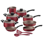 Jogo de Panelas Tramontina Antiaderente Paris 10 Pç Vermelho - Alta Performance