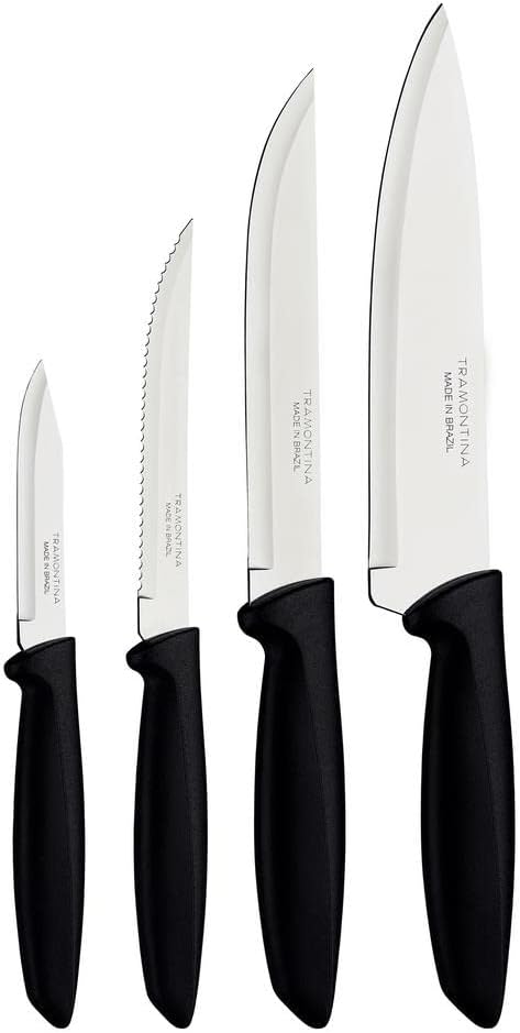 Jogo De Facas Top Faqueiro Tramontina Lâmina Aço Inox Plenus - Premium