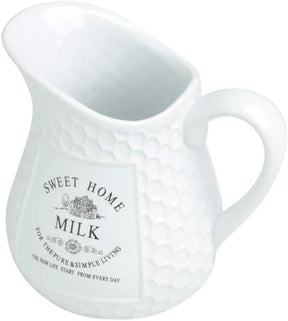Leiteira Em Cerâmica Sweet Home Branca 520 Ml - Eficiente