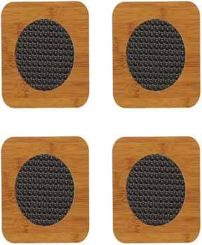 Descanso de panela 4un madeira para proteger mesas de panelas quentes e decorar - Exclusivo