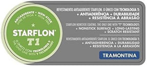 Jogo de Panelas Antiaderente Paris Vermelho Tramontina Vermelho Medio - Completo