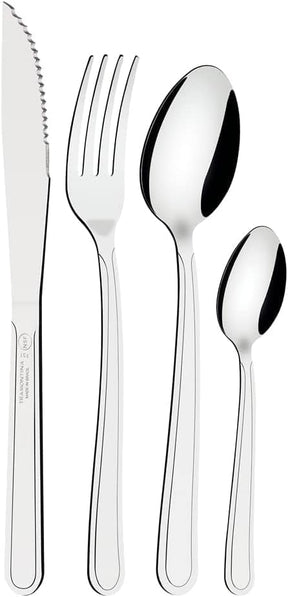 Faqueiro em Aço Inox Búzios com 24 Peças - Premium