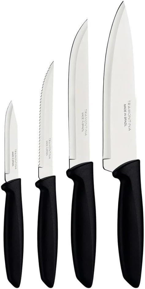 Jogo De Facas Top Faqueiro Tramontina Lâmina Aço Inox Plenus - Versátil