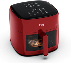 Fritadeira Sem Óleo Air Fryer Eos Chef Gourmet 6.2 Litros Compacta Digital Vermelho Eaf60v - Versátil