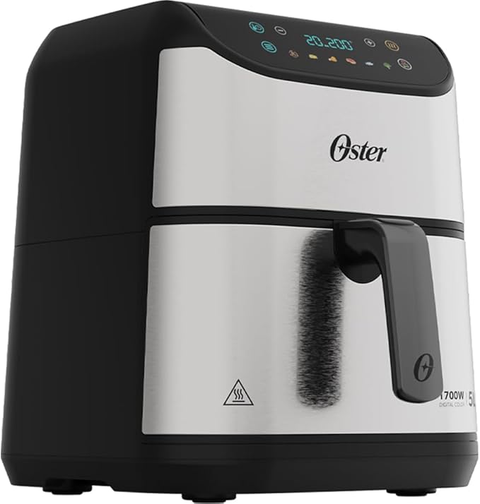 Oster Fritadeira Digital Inox 5L com Painel Touch - Moderno