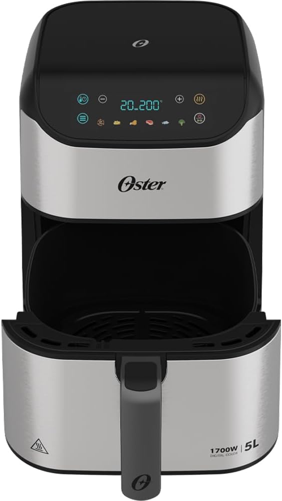 Oster Fritadeira Digital Inox 5L com Painel Touch - Moderno