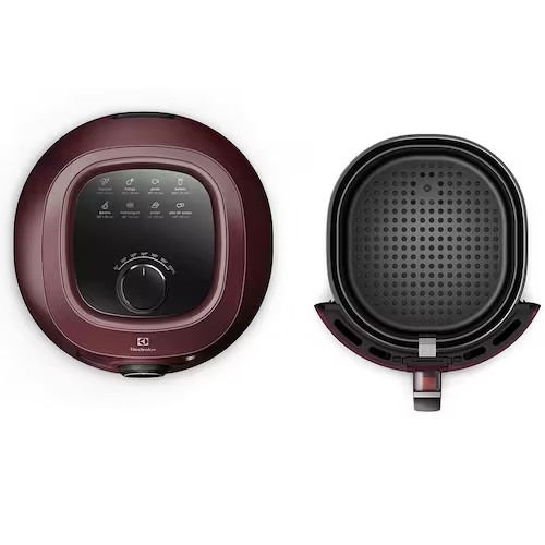 Fritadeira Elétrica Sem Óleo Air Fryer Electrolux Family Efficient Por Rita Lobo EAF51 5L – Vermelha Escura - Exclusivo
