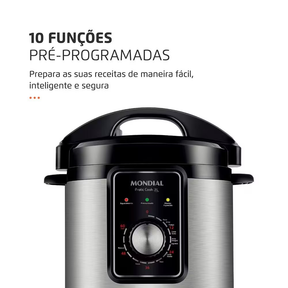 Panela Elétrica de Pressão Mondial PE 47 Pratic Cook 3L Inox - Alta Performance