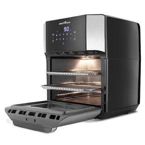 Fritadeira Elétrica sem Óleo Air Fry Britânia Oven BFR2100P 12L Preta - Elegante