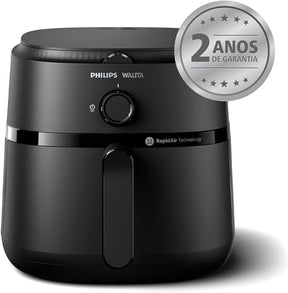 Fritadeira Airfryer Série 1000 XL Philips Walita 6 2 litros Tecnologia RapidAir Preta NA130/00 - Versátil