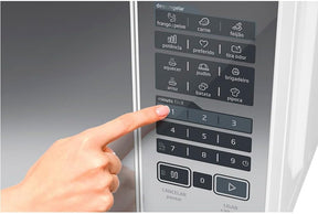 Forno Micro ondas 20L Branco Espelhado Midea 127V MRAM21 - Moderno