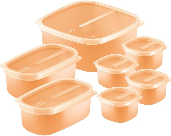 Conjunto de Potes Tramontina MixColor 7 Peças Pêssego - Elegante