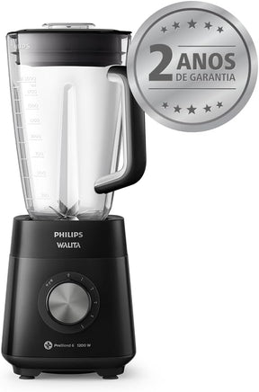 PHILIPS Liquidificador Série 5000 RI2242 Preto Jarra Inquebrável Walita - Elegante
