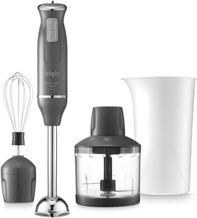 Mixer Power Inox 3 em 1 600W Elgin Lunar 110V Mixer triturador e batedor - Premium
