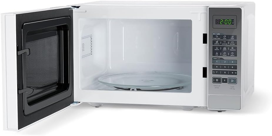 Forno Micro ondas 20L Branco Espelhado Midea 127V MRAM21 - Moderno