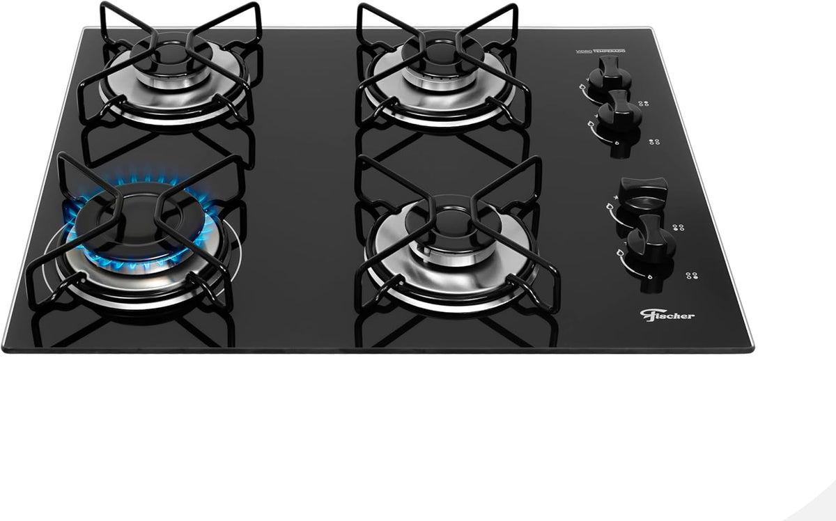 Fischer Cooktop à Gás 4 Bocas Fit Line - Elegante