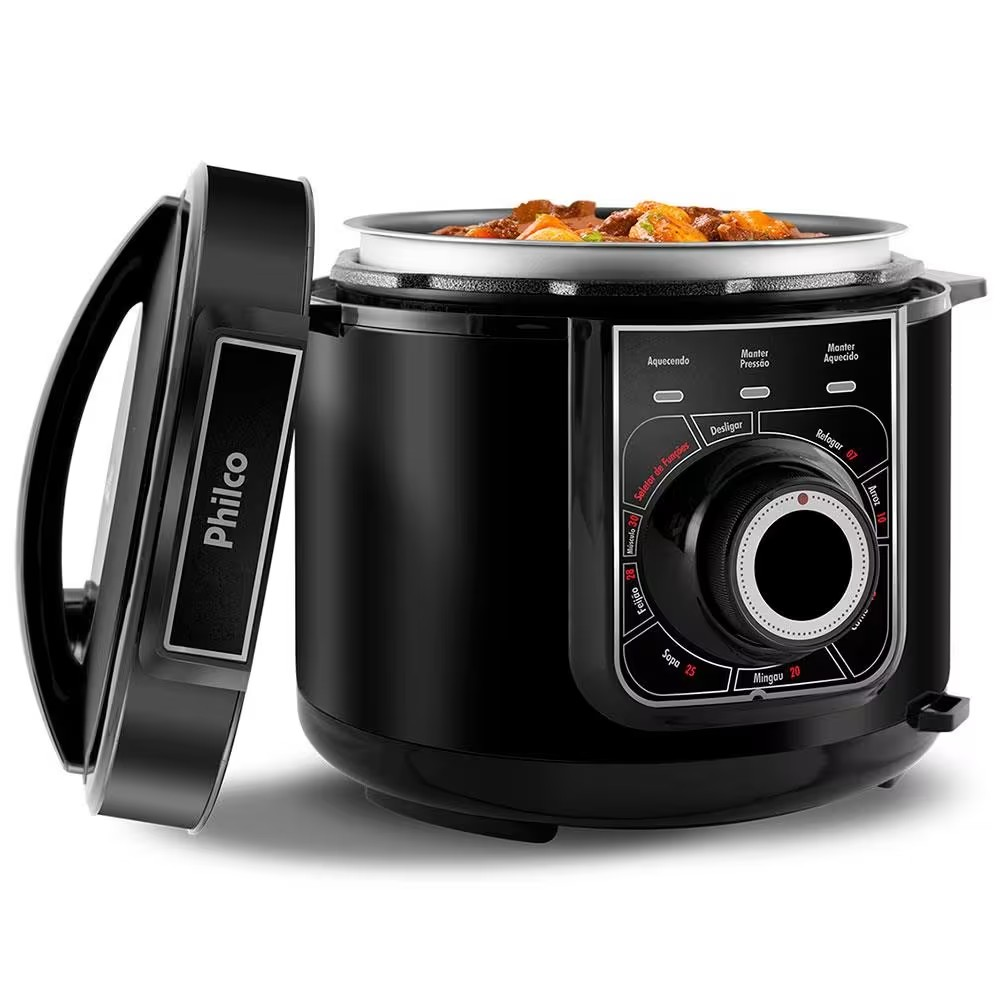 Panela Elétrica de Pressão Multifuncional Philco PPP02PI 5L – Preta - Completo