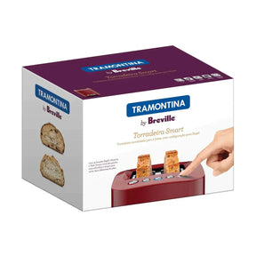 Torradeira Tramontina by Breville Smart Vermelha 840 W - Versátil